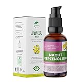 Nakobe® Bio Nachtkerzenöl 50 ml – kaltgepresst, 100% rein, Oenothera biennis – natürliche...