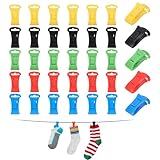 25 Stück Sockenclips Für Waschmaschine, Sockenclip Mit Haken, Sockenklammern Für Waschmaschine...