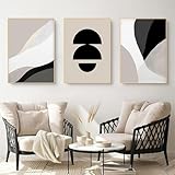 Generisch Schwarz Beige Abstrakt Kunstdruck Bilder Boho Minimalismus Leinwand Malerei Poster für...