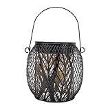 JTLB Solar-Gartenlaterne, Metall-Solarlaterne für den Außenbereich, IP65 Wasserdicht, mit Hellen...