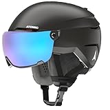 ATOMIC SAVOR VISOR STEREO Skihelm mit Visier - Schwarz - Größe XL - Maximale Stoßdämpfung -...