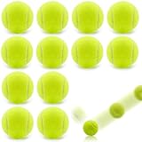 BUCOMTU Tennisbälle 12 Stück Tennisbäll Kinder Tennis Balls Sports Training Tennis Tennisball...