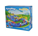 AquaPlay - MegaBridge - Wasserbahnset mit 3 Spielstationen und 49 Teilen, inklusive BO der Bär,...