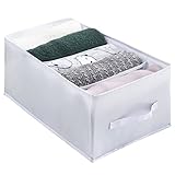 Aufbewahrungskorb für heiße Schubladen, 5 Fächer, 39 x 20 cm, Weiß