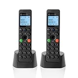 Motorola Voice - DOT202 Doppelpack, digitales Schnurlostelefon, Freisprechlautsprecher, Anrufsperre,...