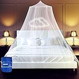 esafio Moskitonetz Bett, Groß Mückennetz inkl. Montagematerial, Moskitoschutz Doppelbetten mit...