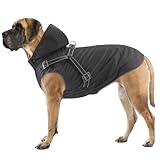 Mosucoirl Hunde Regenmantel Wasserdichter Hunde Kapuzenpullover Reflektierender Hunde Regenmantel...