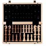 A&A Magnetisches Schach-Set aus Holz, 38,1 cm, klappbares Brett, 7,6 cm, Königshöhe Deutscher...