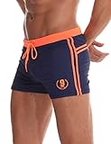 Arcweg Badehose Herren Eng Kurz Badeshorts mit Tunnelzug Schwimmhose Wassersport Kurze Hose UV...