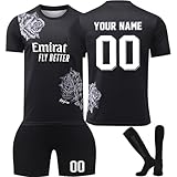 Generisch R.M Fußball Trikot Personalisiert für Kinder/Erwachsener mit Eigenem Namen Nummern,...