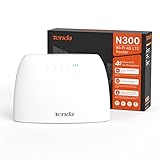 Tenda 4G03 4G LTE Router, WLAN Router für SIM-Karten (CAT4, 150Mbit/s im Download, 300Mbit/s...