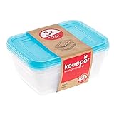 keeeper Frischhaltedosenset 3-teilig, 3 x 1,25 l, 20,5 x 15,5 x 6,5 cm, Fredo Fresh, Blau...