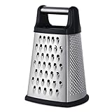 YC Kitchen Käsereibe, 4-seitige Reibe aus Edelstahl, Gemüsehobel, Reibe für Käse Gemüse,...