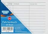 3 Fahrtenbücher DIN A6 Stylex Fahrtenbuch 40 Blatt