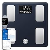 GE Körperfettwaage Smart mit Körperfett, BMI Personenwaage mit Großem Display Hoher Genauigkeit...