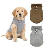 2er Hundemantel Für Kleine Hunde, Warm Hundejacke Mit D-Ringen, Winter Hundepullover Für...