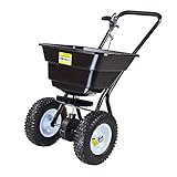 DEMA Streuhandwagen 45L – Salzstreuer, Düngestreuer, Saatgutstreuer, Sandstreuer für Garten,...