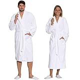 ZOLLNER Bademantel lang - hautfreundlich und super saugstark - Unisex - Baumwolle - Größe L -...