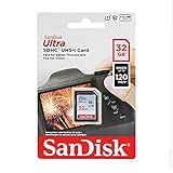 SanDisk Ultra 32GB SDHC Memory Card, Up to 120 MB/s, Class 10, UHS-I, V10, 3 packs