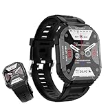 Smartwatch Herren mit Telefonfunktion, Bluetooth-Anruf & Message Alert 1.83' Touchscreen 15+ Tage,...