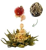 TEA CAA Teeblumen 'THREE FLOWER' 1 Stück tee | Grüne Teeblätter - Ringelblumenblüten -...