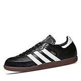 adidas Herren Fußballschuh Samba Low-Top Sneakers, Schwarz (Black/Running White Footwear), 44 EU