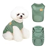 FFWTPY Hundekleidung Atmungsaktives Shirt Niedlicher Bär Muster Weiche Weste T-Shirt Frühling...