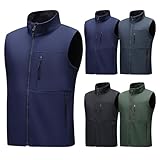 Leichte Softshell-Weste für Herren, für Safari, Wandern, Outdoor, winddicht, ärmellos, für...