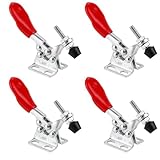 4 Stück Kniehebelspanner Schnellspanner, Knebelklemme, Waagerechtspanner Spannverschluss,...