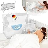 BabybeFun Beistellbett Baby [Stillen im eigenen Elternbett] Babybett für Boxspringbett und normales...