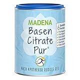 MADENA BasenCitrate Pur nach Apotheker Rudolf Keil Basenpulver 216g Dose Das Original mit 100%...