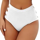 SEAUR Damen Cut-Out-Strick Atmungsaktive Slips Nahtlose Mittlerer Taille Schnell Trocknende Dreiecks...