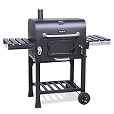 TAINO HERO XL BBQ Smoker GRILLWAGEN Holzkohle Grill Grillkamin Standgrill Räucherofen Zubehör