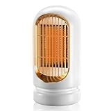 Anluomania Kleine Elektroheizung, 1200W Mini Keramik Heizlüfter, PTC Keramik Heizung,...