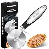 SCHVUBENR Premium Pizzaschneider - Pizzaroller aus Edelstahl - Leicht zu schneiden und zu reinigen -...