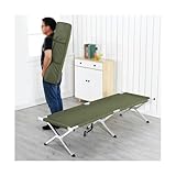 HUFIREHU Campingbett Karpfenliege Feldbett Mit Matratze Relaxliege Liegestuhl Campingliege...