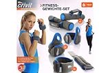 CrivitSports® Fitness Gewichte Set - Softhantel, Handgelenk-Manschetten & Fußgelenk-Manschetten