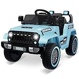 ZoomBuggy 12V Elektroauto Für Kinder Mit 2,4g-Fernbedienung – Inklusive Bluetooth, Musikfunktion,...