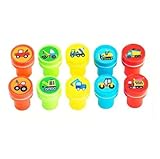 10 Stück Bauwagen-Stempel für Hausaufgaben, Motivation, Klassenzimmer, Belohnung,...
