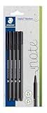 STAEDTLER triplus Fineliner 334, dreikant, superfeine, metallgefasste Spitze, ca. 0.3 mm, aus 97%...