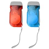 Keenso Camping Handkurbel Taschenlampe, 1 Paar LED Hand Power Taschenlampe Mini Notfall Taschenlampe...