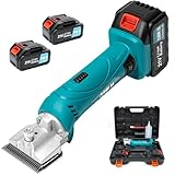 Anbull Schermaschine kabellos mit 2 Akkus 4Ah, 2800 RPM leistungsstarker Motor, Profi Schere für...