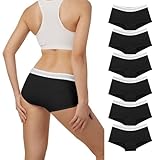 Desanlapi 6er Pack Boxershorts Unterhosen Damen Baumwolle Unterwäsche Hipsters Atmungsaktive...