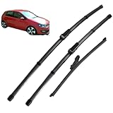 Xpccbhd Scheibenwischer Set für VW Polo 6R Schrägheck 2009–2017, 24'+16'+11', Wischerblätter...