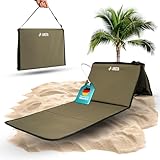 ARCTA® Campingliege faltbar leicht – Strandliege klappbar mit Rückenlehne – Ergonomische...