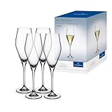 Villeroy & Boch – La Divina Champagnerkelch Set 4 teilig, Champagner Gläser, Sektkelche,...