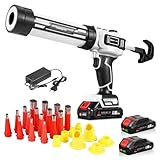 ONEVAN Akku Kartuschenpressen mit bürstenlosem Motor - 300kg Druck, stufenlose Speed-Control, LED...