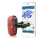 Winnes GPS-Tracker mit SOS-Taste, 4G, globales Fahrrad-Rücklicht-Tracking-Gerät, genaue Ortung,...