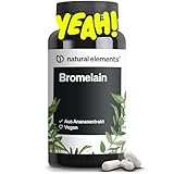 Bromelain - 400 mg (2000 F.I.P) - 90 magensaftresistente Kapseln - Natürlicher Ananas Extrakt -...