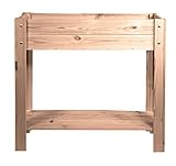 mgc24® Hochbeet - Kiefernholz Dunkelbraun rechteckig, extra schmal für Balkon - ca. 80 x 30 x 78...